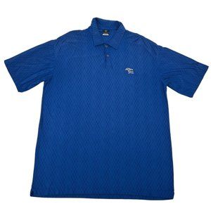 Nike Golf Shirt Men's XL Blue Short Sleeve Polo‎ Dri-Fit UV Torrey Pines Golf